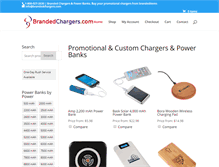 Tablet Screenshot of brandedchargers.com